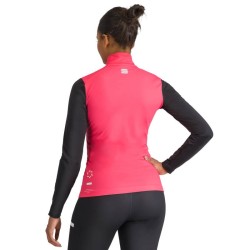 Спортивная кофта Sportful Squadra W Jersey Малиново-розовая с черным